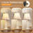 Traditional Table Lamp Set with LED Bulbs and Rotary Switch
