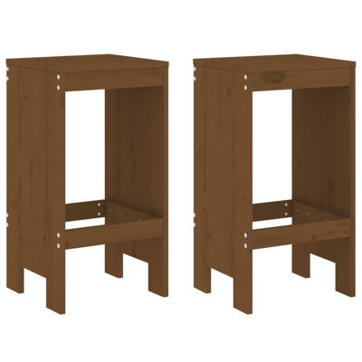 Nedyu Solid Wood Bar Stool with Solid Wood Frame