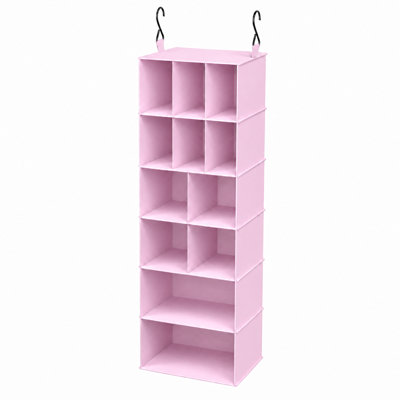 Ensemble de 2 organisateurs de placard suspendus avec séparateurs, 24 compartiments à chaussures suspendus pour placard, garde-robe, véhicule récréatif et porte-vêtements