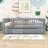 Wood Daybed with Twin Trundle and Guardrails-537538285-537538288