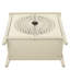 Moderne, armoire d'appoint creuse à 2 portes, décor pour la maison, tablette réglable, stratifié mobile, motif de rangement basculant, tablettes, espaces multiples, rangement de grande capacité, appareil