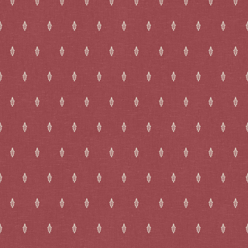 French Country 8.23m L x 68.5Cm W Matte Wallpaper Roll, Red