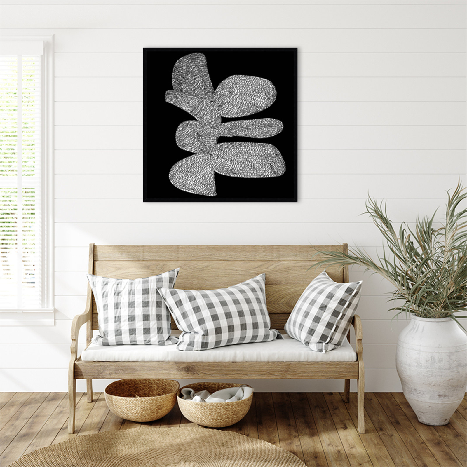 Craft by Dan Hobday, 33" H x 33" W, Black