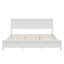 Très grand lit plateforme moderne en bois massif avec cadre en pin durable et assemblage facile pour les chambres élégantes-2107468794