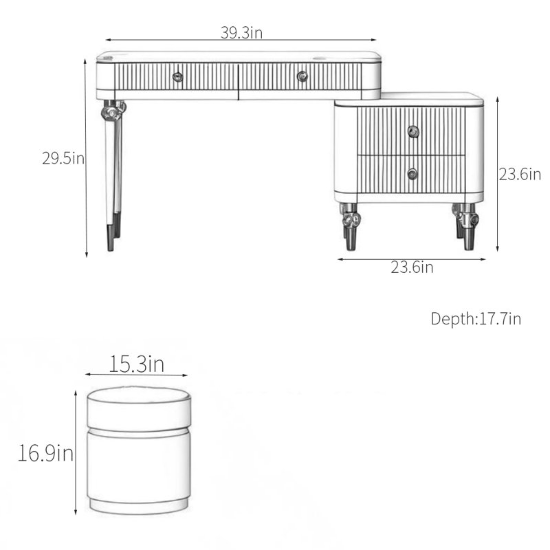 Commode légère de luxe