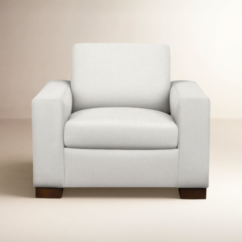 Jonie Upholstered Armchair, John Flour Performance Linen Blend