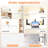 23.6" Wall Mount Modern Floating Folding Table