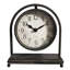 Modern & Contemporary Numerical Metal Tabletop Clock – Matte Black Quartz Clock with Crystal Face for Stylish Home or Office