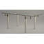Glass Top Metal Base Dining Table