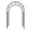 Arche de jardin en métal L 59 po x l 17,71 po x H 90,55 po