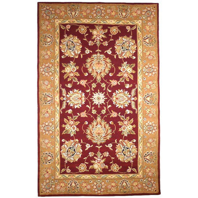 Traditions Masterpiece Hand-Tufted Silk Red/Gold Area Rug