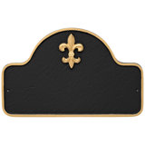 Fleur de Lis Arch One Line Address Plaque