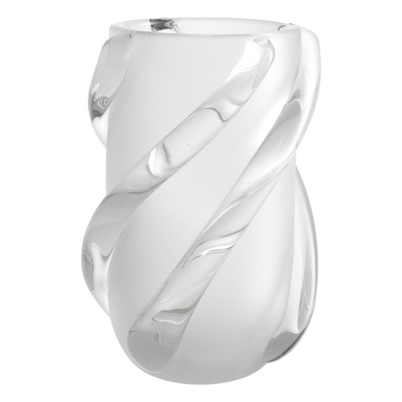 Vase Celestino Frosted White, Overall height- 10.24"