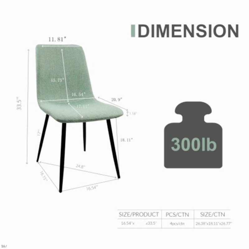 Ensemble de table de salle à manger et chaise de salle à manger, ensemble de table de cuisine en bois avec base en métal