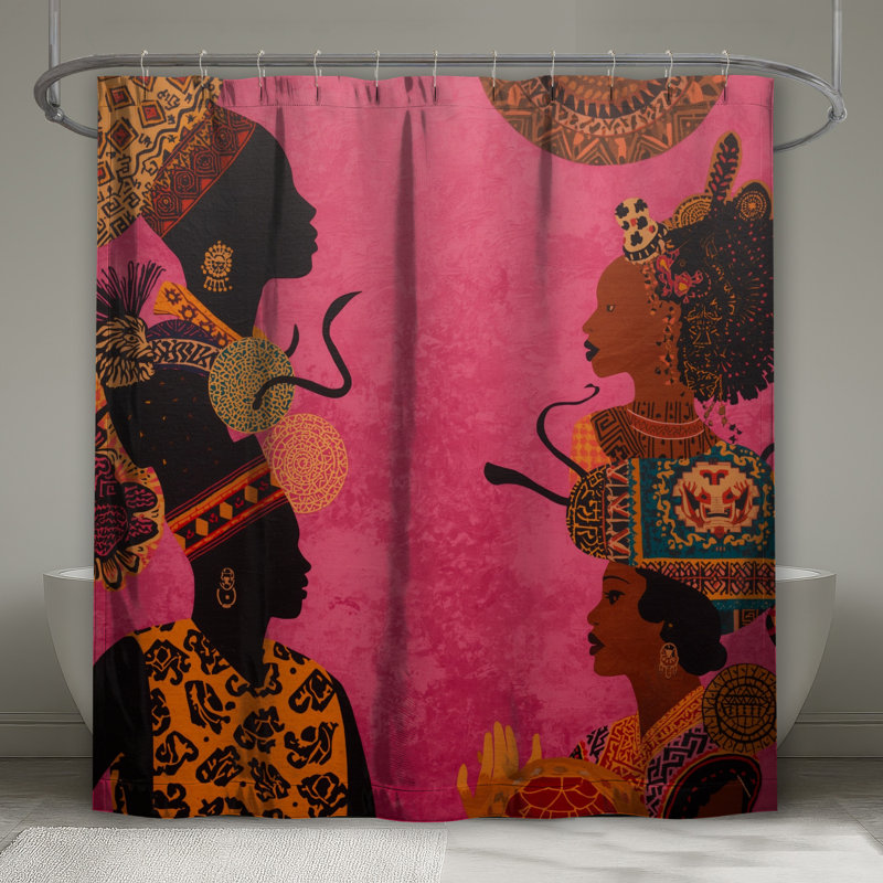Rideaux de douche Silhouettes, 70in W x 72in H