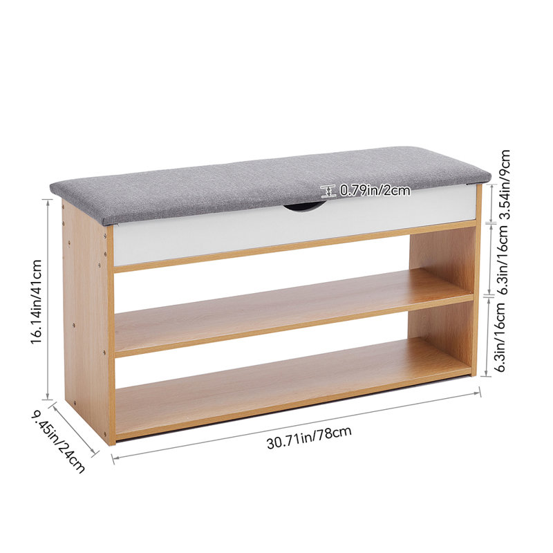 Linen Upholstered Bench