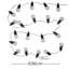 Aekerly 636cm LED 10 - Bulb Festoon Lights String Light