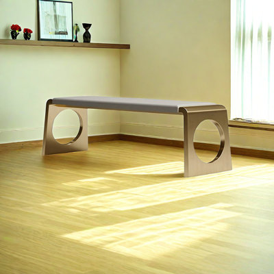 Banc rembourré en microfibre Brynslee