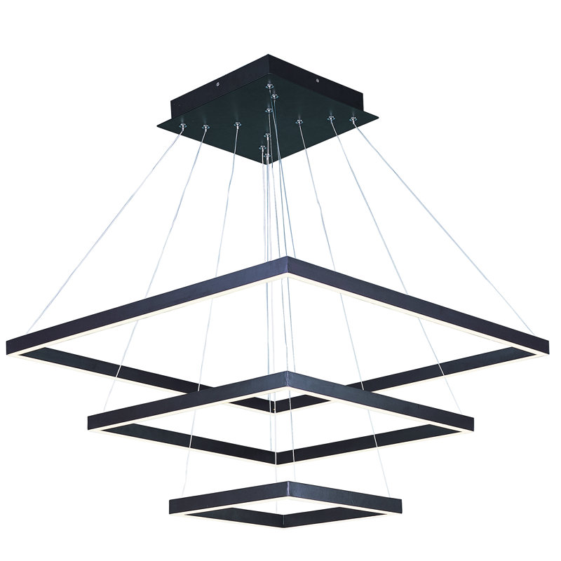 Agir 3 - Light Dimmable LED Tiered Chandelier