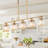 5-Light Glass Crystal Kitchen Island Pendant-911493805