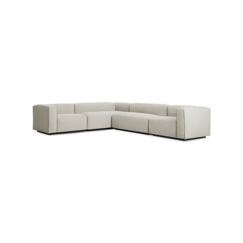Cleon Modular Sectional, Maharam Mode in Clavicle 100% Polyester, Right Hand Facing