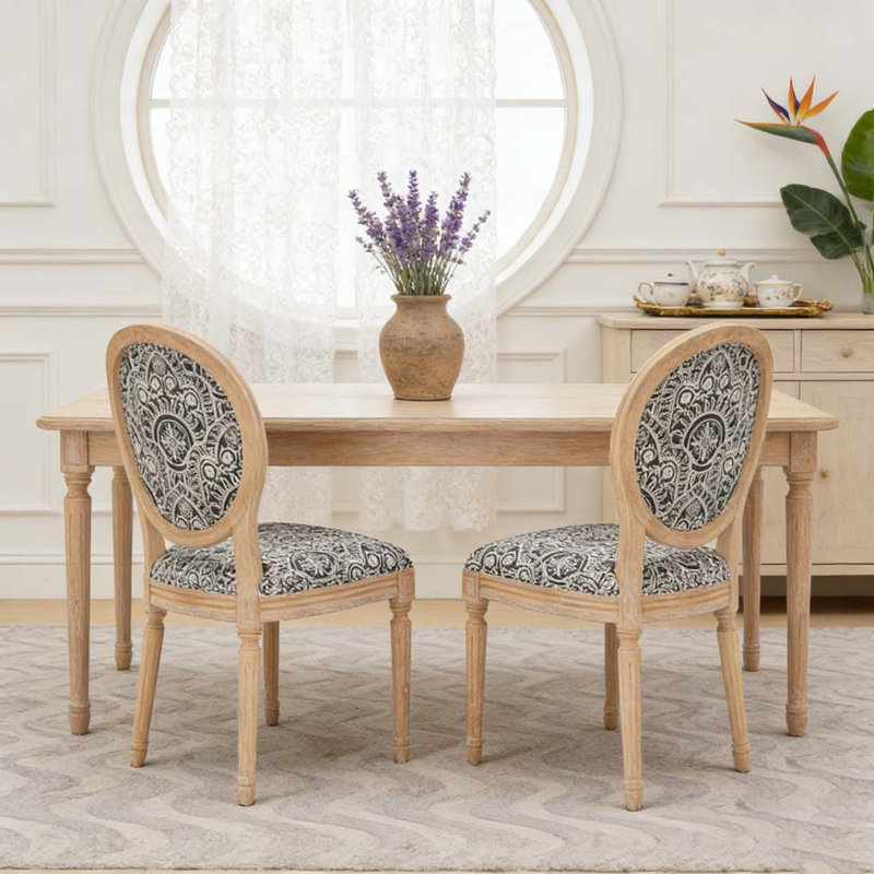 Ensemble de chaises de salle à manger, Noir, Brun