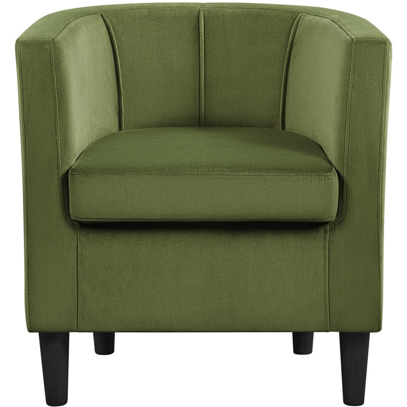 68.5Cm Wide Upholstered Tub Chair, Olive Green