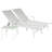Sussex Sun Loungers and Table Set - 2 Garden Adjustable Loungers with 1 Side Table - Modern Design-253672907