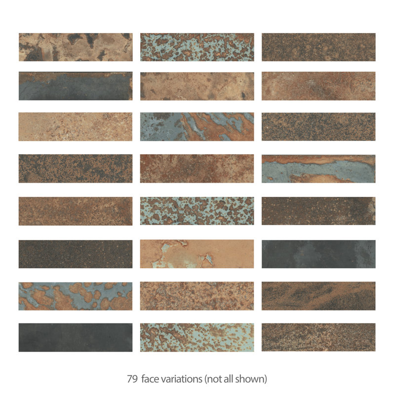 Maheno Brick 2-3/8 In. X 9-3/4 In. Porcelain Floor And Wall Tile
