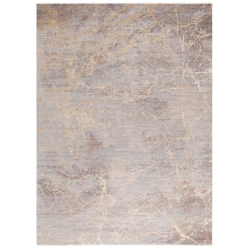 Tapis à motif abstrait 810 Signature Signature, Rectangulaire 8 pi x 10 pi