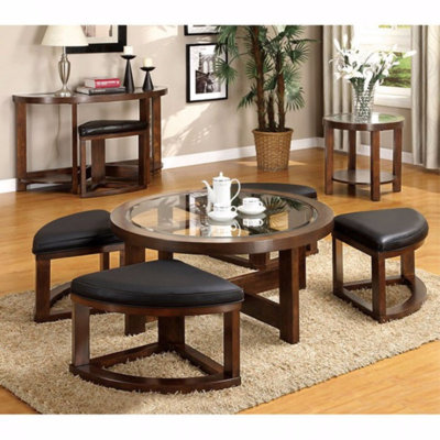 Rigved Glass Top Coffee Table