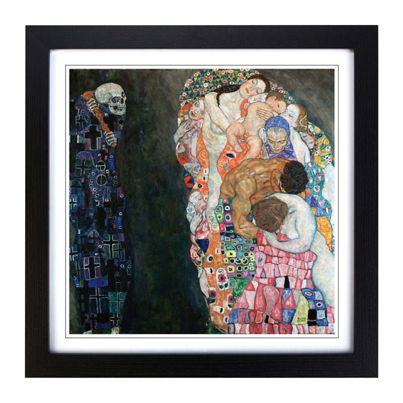 Gustav Klimt - Single Picture Frame Painting, Black