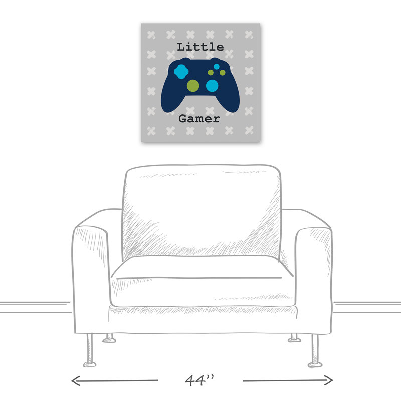 Art sur toile little gamer Meara, H 20 po x l 20 po x P 1,25 po