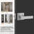 Satin Nickel Passage (Hall & Closet) Door Lever