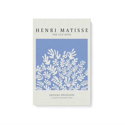 Affiche La Gerbe en bleu Matisse