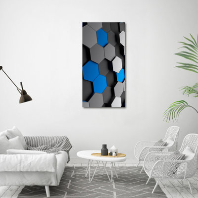 3D Abstraction - Wrapped Canvas Print