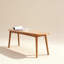 Banc de table en bois de chêne naturel pour salle à manger