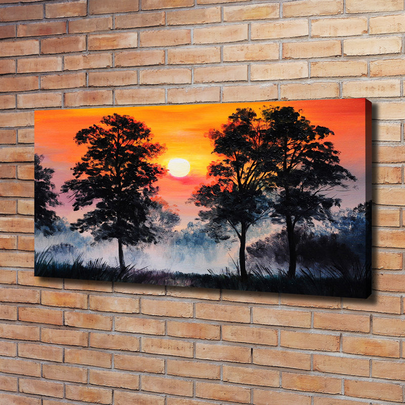 Sunset Forest - Wrapped Canvas Print