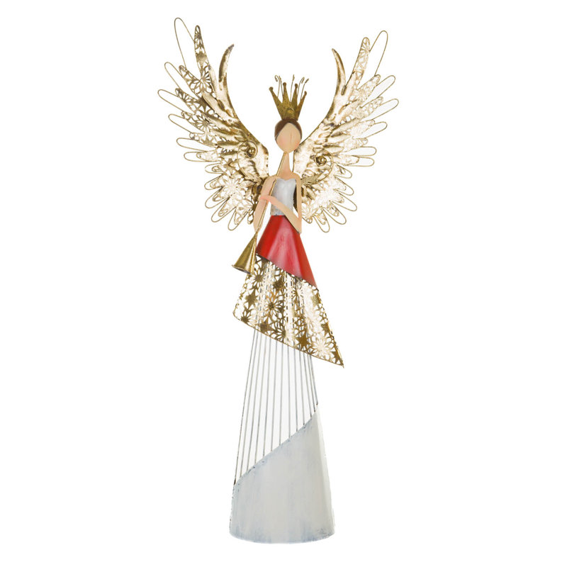 Décoration pour sommet de sapin ange doré
