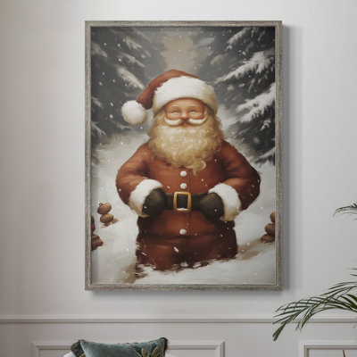 Art des Fêtes de Noël - Série 2 - CC XXXIV, reproduction encadrée - bois massif