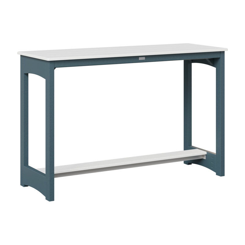 Table de bar Berlin Gardens, 38.5" H x 60" W x 22" D, Ardoise, Blanc