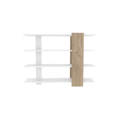 Leonhard 90 cm H x 120 cm W Geometric Bookcase