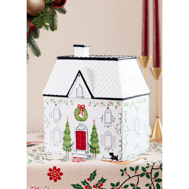 Élégant objet décoratif, 100% céramique, 8,3 x 5,9 x 9,8 pouces | Design rouge et blanc éclatant | Parfait pour la décoration intérieure, les centres de table et les cadeaux | Ajoute une touche de style et de sophistication à tout espace