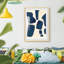 «Blue P pièces I», impression sur papier-245809673