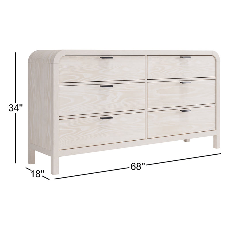 Joss & Main Essie 68'' W 6-Drawer Dresser