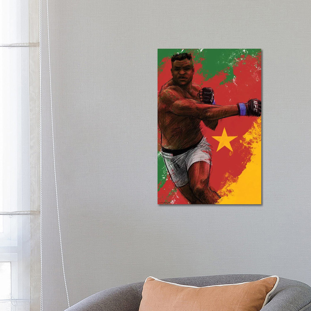 Francis Ngannou von Christian Paniagua - Gallery-Wrapped Canvas Giclée on Canvas