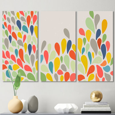Ensemble de 3 pièces d'art traditionnel rétro tendance I