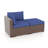 Wicker Outdoor Lounge Chair with Ottoman-1612290295