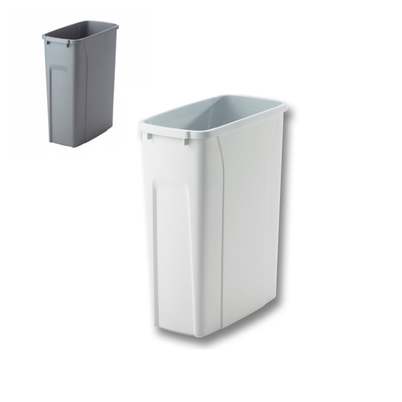 Poubelle 8,75 gallons, Blanc, 20 pte