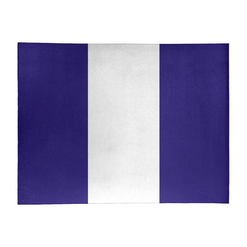 Tapis à rayures de football de couleur mauve baltimore, Rectangle 9 pi x 12 pi